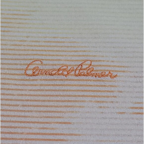 Arnold Palmer 95 Golf Polo Large Palm Trees Gradient Yellow White Black Gradient - Picture 9 of 12